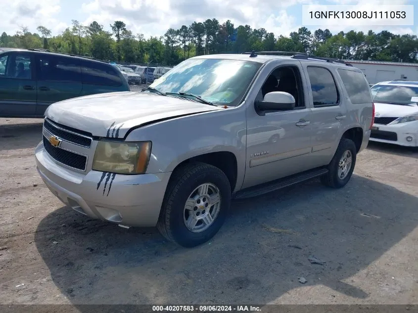 2008 Chevrolet Tahoe Lt VIN: 1GNFK13008J111053 Lot: 40207583