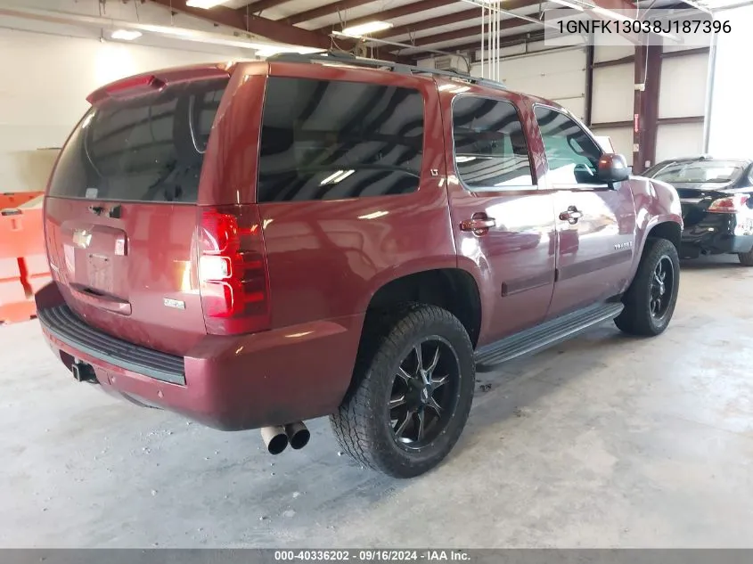 1GNFK13038J187396 2008 Chevrolet Tahoe Lt