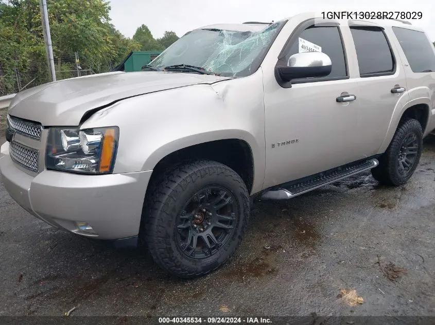 2008 Chevrolet Tahoe Lt VIN: 1GNFK13028R278029 Lot: 40345534