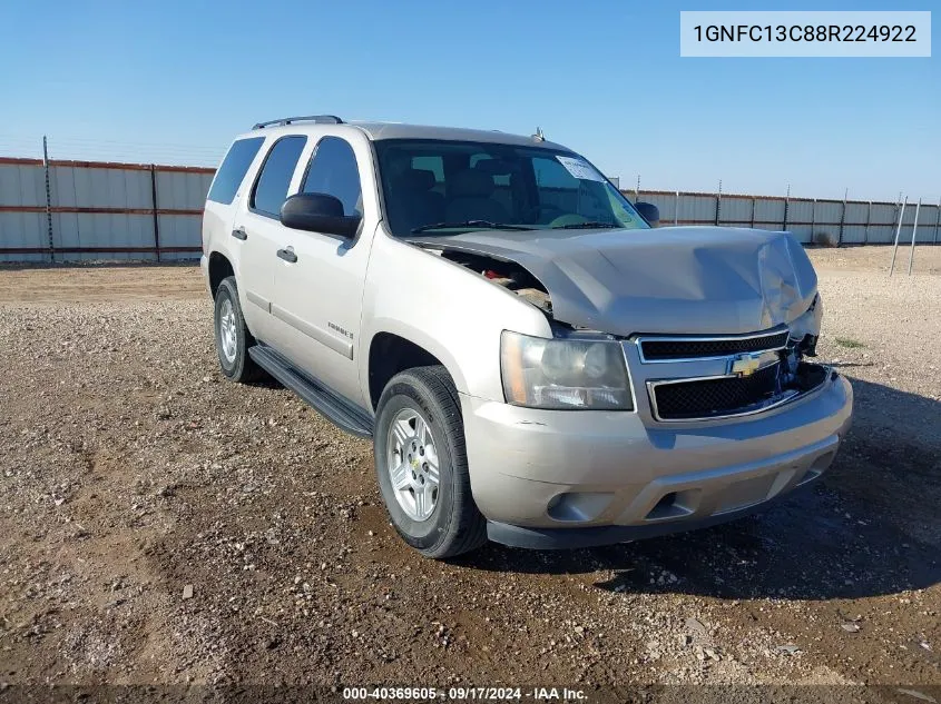 2008 Chevrolet Tahoe Ls VIN: 1GNFC13C88R224922 Lot: 40369605