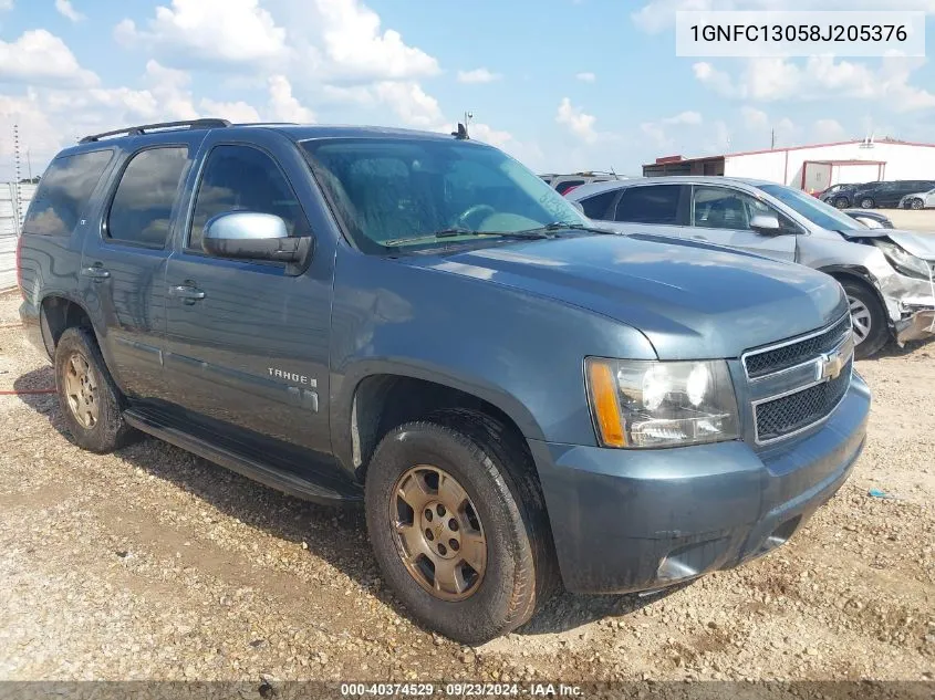 2008 Chevrolet Tahoe Lt VIN: 1GNFC13058J205376 Lot: 40374529