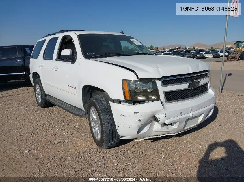 2008 Chevrolet Tahoe Lt VIN: 1GNFC13058R148825 Lot: 40377216