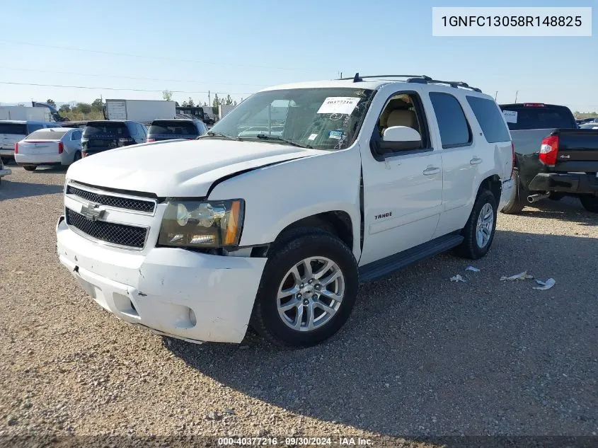 2008 Chevrolet Tahoe Lt VIN: 1GNFC13058R148825 Lot: 40377216