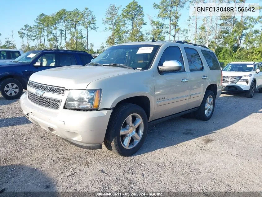 2008 Chevrolet Tahoe Ltz VIN: 1GNFC13048R156642 Lot: 40400611