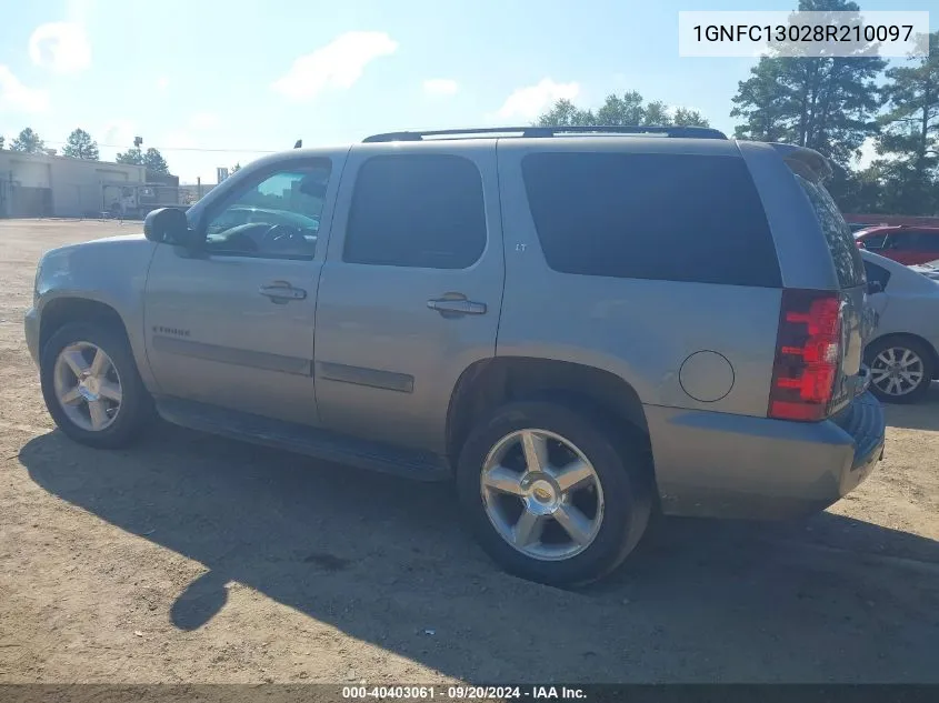 2008 Chevrolet Tahoe Lt VIN: 1GNFC13028R210097 Lot: 40403061