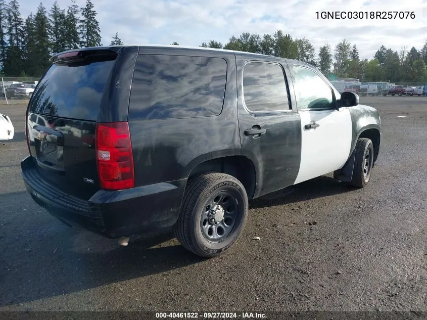 2008 Chevrolet Tahoe C1500 Police/Spcl Svc VIN: 1GNEC03018R257076 Lot: 40461522