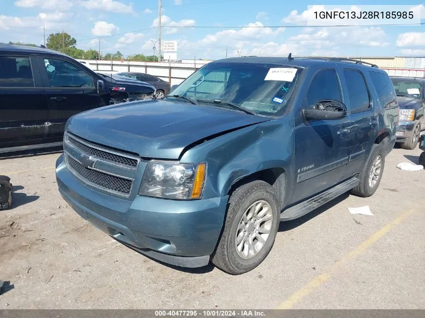 2008 Chevrolet Tahoe Lt VIN: 1GNFC13J28R185985 Lot: 40477295