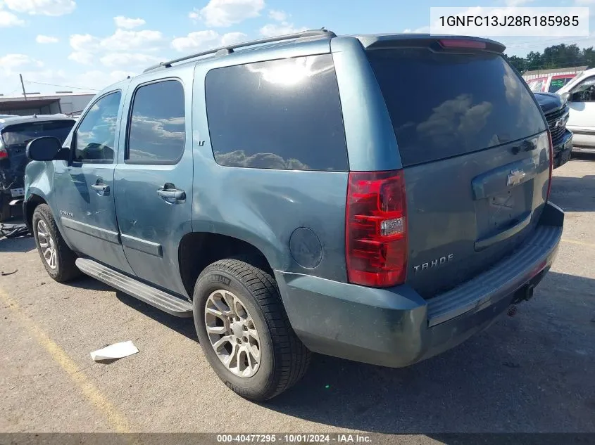 2008 Chevrolet Tahoe Lt VIN: 1GNFC13J28R185985 Lot: 40477295