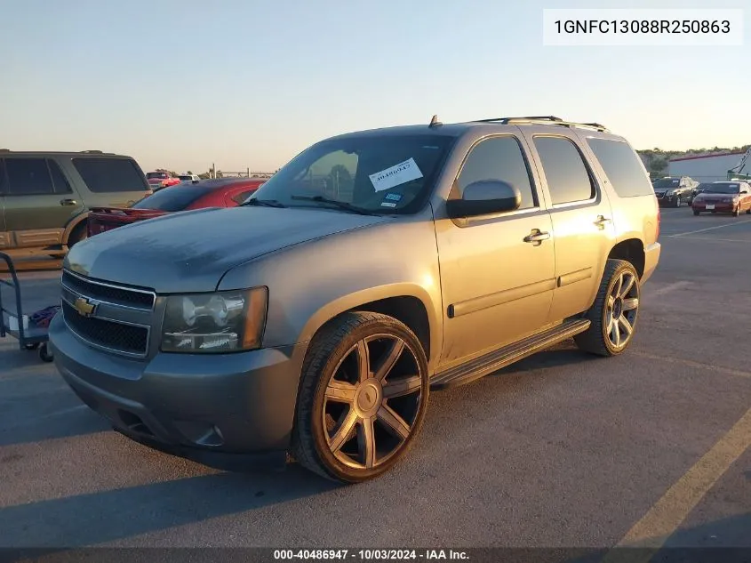 2008 Chevrolet Tahoe Lt VIN: 1GNFC13088R250863 Lot: 40486947