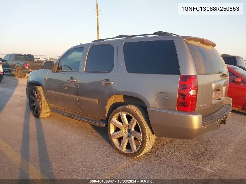 2008 Chevrolet Tahoe Lt VIN: 1GNFC13088R250863 Lot: 40486947