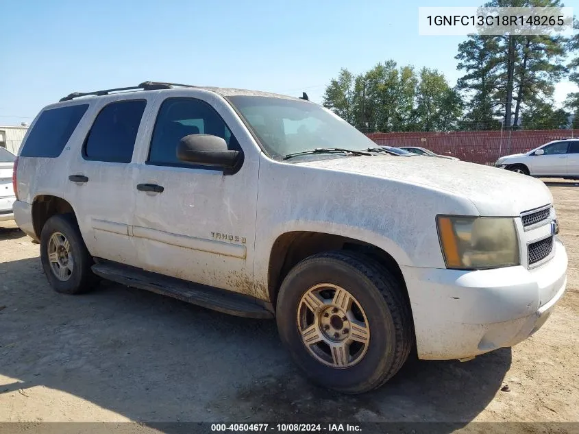 2008 Chevrolet Tahoe Ls VIN: 1GNFC13C18R148265 Lot: 40504677