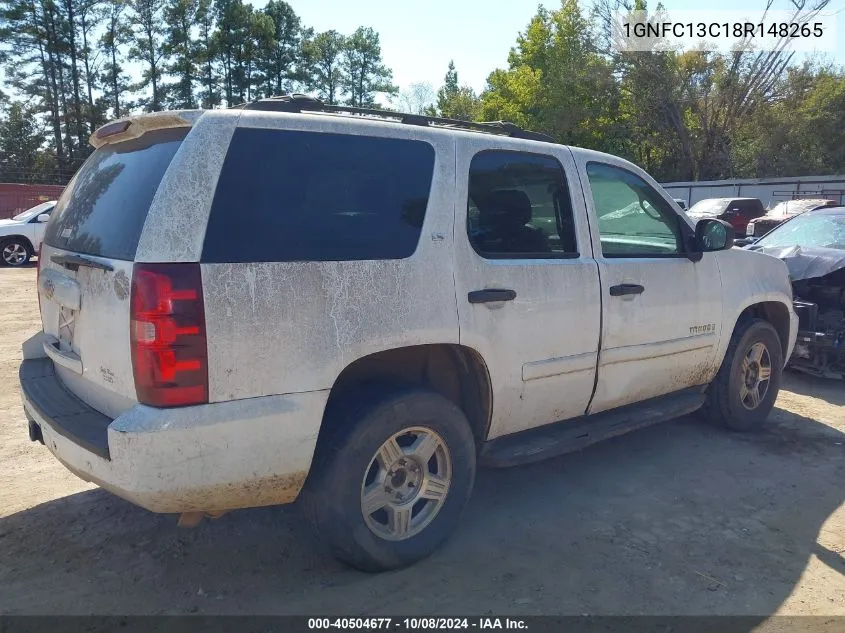 2008 Chevrolet Tahoe Ls VIN: 1GNFC13C18R148265 Lot: 40504677