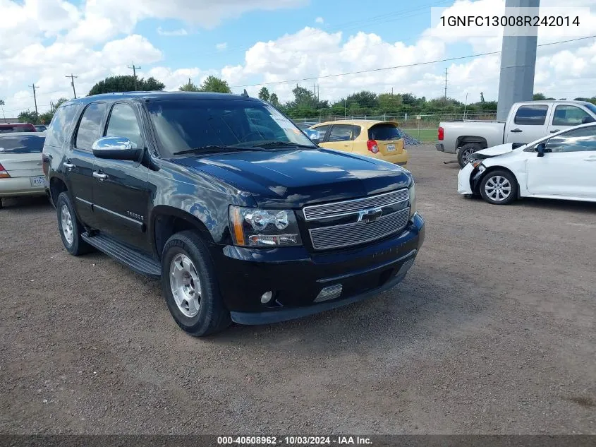 2008 Chevrolet Tahoe Lt VIN: 1GNFC13008R242014 Lot: 40508962