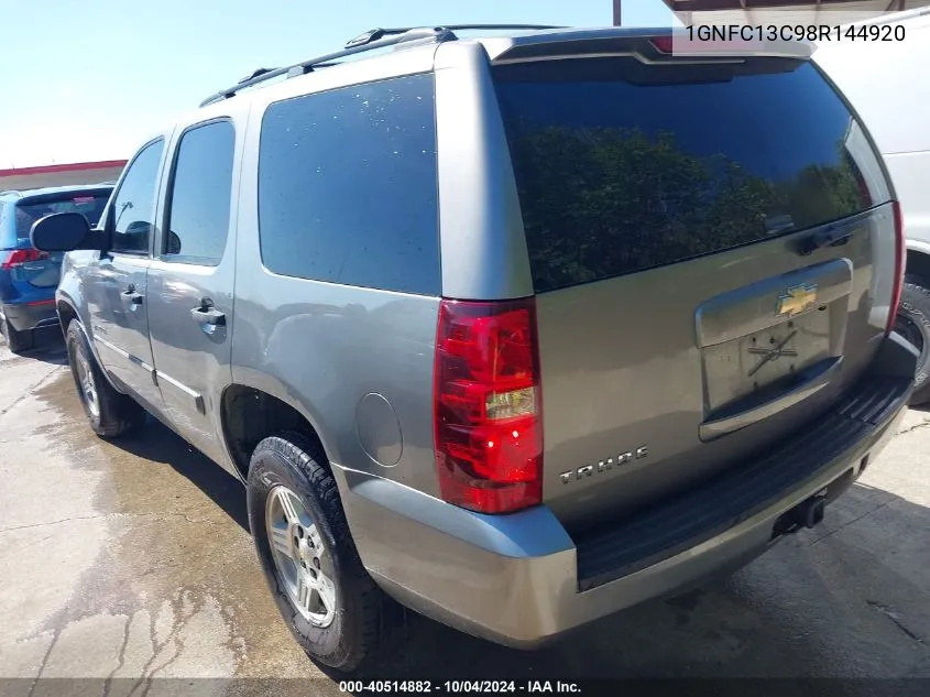 2008 Chevrolet Tahoe Ls VIN: 1GNFC13C98R144920 Lot: 40514882