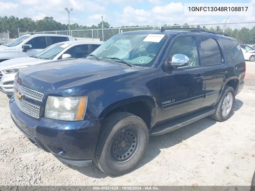 2008 Chevrolet Tahoe C1500 VIN: 1GNFC13048R108817 Lot: 40521629