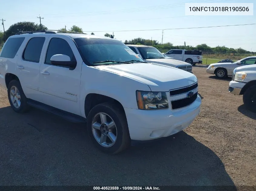 1GNFC13018R190506 2008 Chevrolet Tahoe Lt