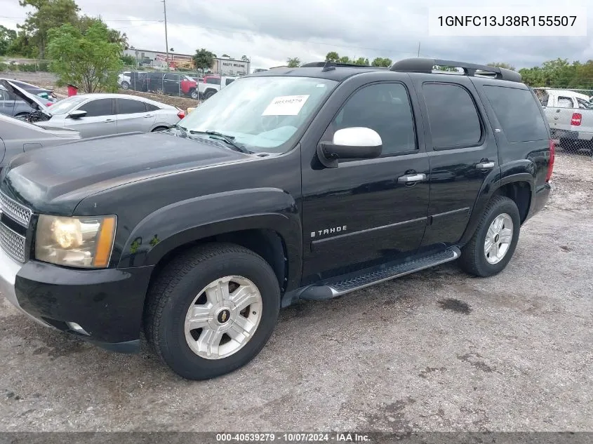 2008 Chevrolet Tahoe Lt VIN: 1GNFC13J38R155507 Lot: 40539279