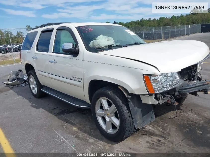 2008 Chevrolet Tahoe K1500 VIN: 1GNFK13098R217969 Lot: 40543636