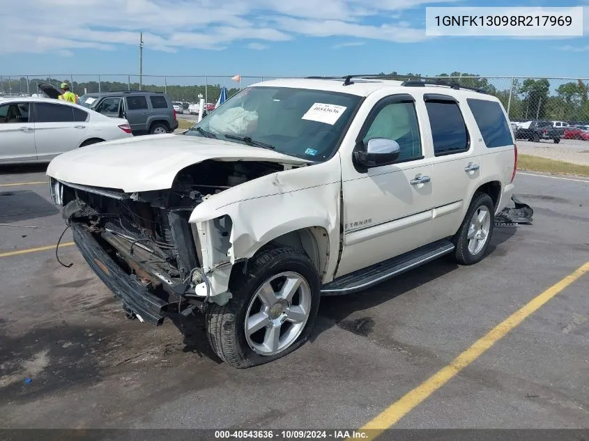 2008 Chevrolet Tahoe K1500 VIN: 1GNFK13098R217969 Lot: 40543636