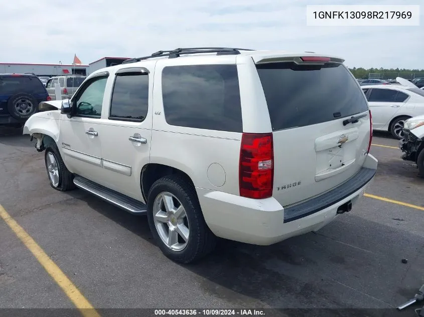 2008 Chevrolet Tahoe K1500 VIN: 1GNFK13098R217969 Lot: 40543636