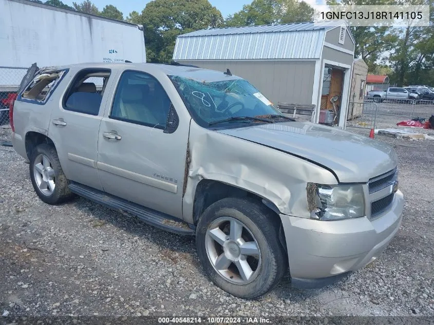 2008 Chevrolet Tahoe Lt VIN: 1GNFC13J18R141105 Lot: 40548214