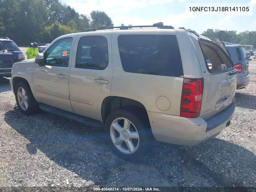 2008 Chevrolet Tahoe Lt VIN: 1GNFC13J18R141105 Lot: 40548214