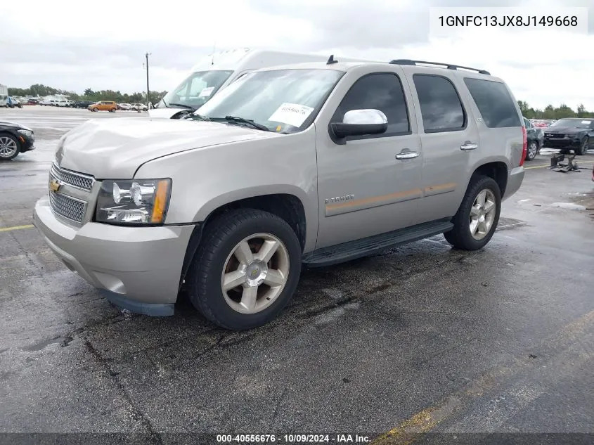 2008 Chevrolet Tahoe Ltz VIN: 1GNFC13JX8J149668 Lot: 40556676