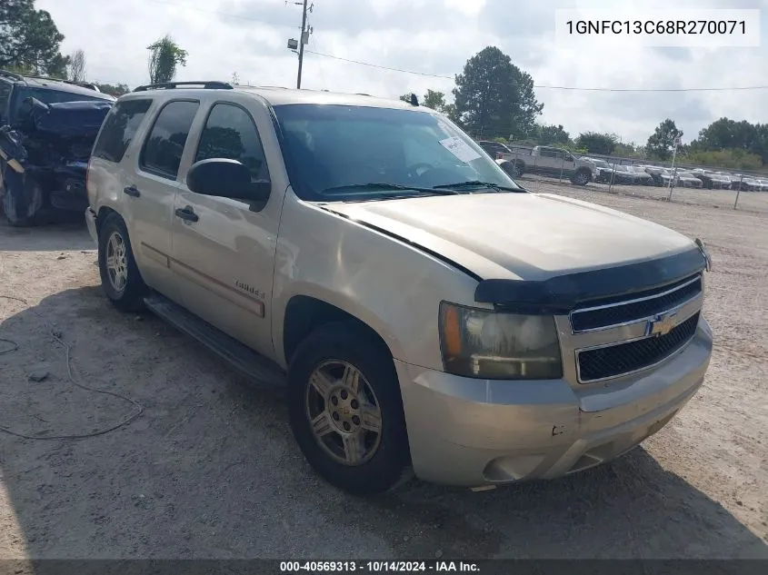 2008 Chevrolet Tahoe Ls VIN: 1GNFC13C68R270071 Lot: 40569313