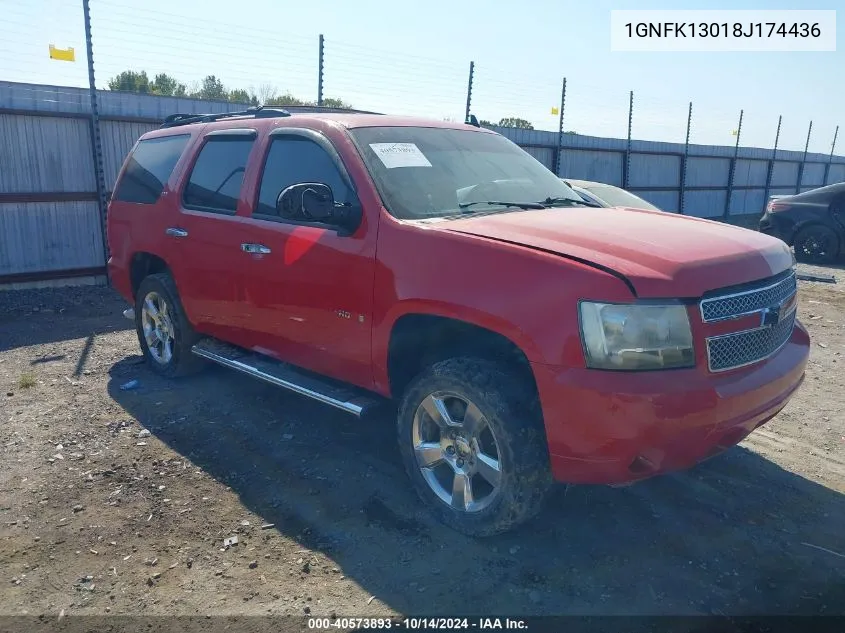 2008 Chevrolet Tahoe Lt VIN: 1GNFK13018J174436 Lot: 40573893