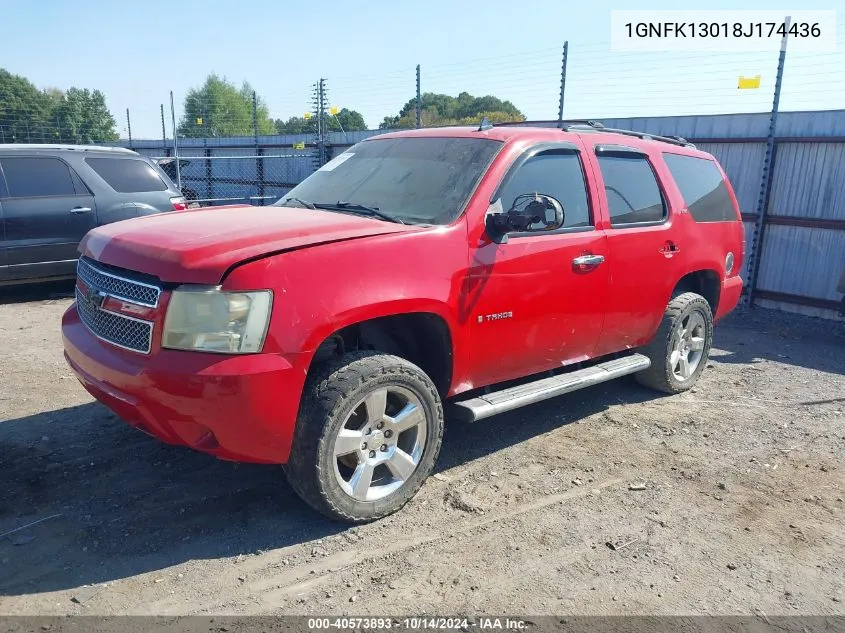 2008 Chevrolet Tahoe Lt VIN: 1GNFK13018J174436 Lot: 40573893