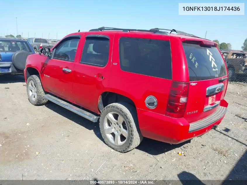 2008 Chevrolet Tahoe Lt VIN: 1GNFK13018J174436 Lot: 40573893