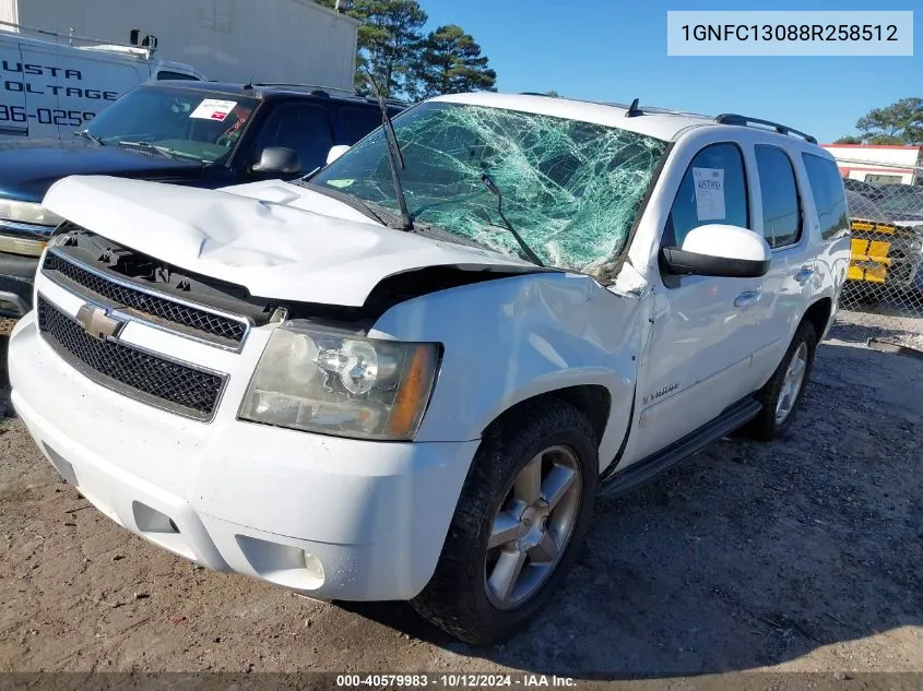 2008 Chevrolet Tahoe Lt VIN: 1GNFC13088R258512 Lot: 40579983