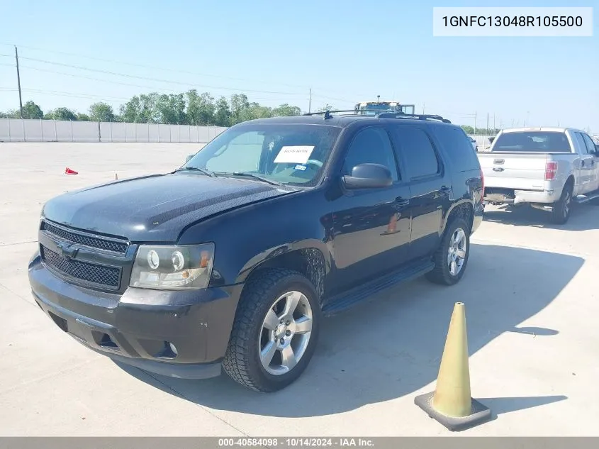 2008 Chevrolet Tahoe Lt VIN: 1GNFC13048R105500 Lot: 40584098