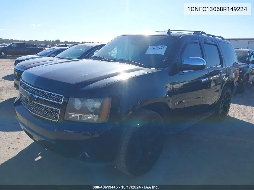 2008 Chevrolet Tahoe Ltz VIN: 1GNFC13068R149224 Lot: 40619445