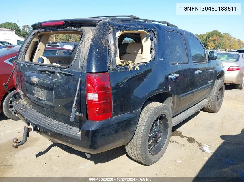 2008 Chevrolet Tahoe Ltz VIN: 1GNFK13048J188511 Lot: 40628226