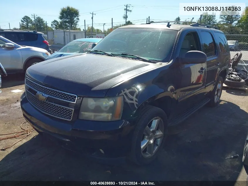 2008 Chevrolet Tahoe K1500 VIN: 1GNFK13088J114363 Lot: 40639893