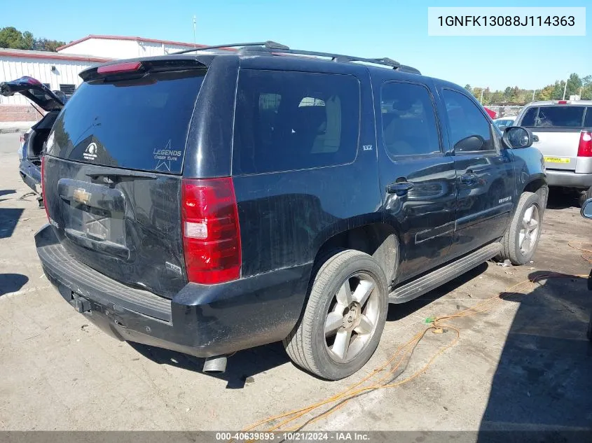 2008 Chevrolet Tahoe K1500 VIN: 1GNFK13088J114363 Lot: 40639893