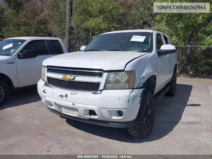 2008 Chevrolet Tahoe Commercial Fleet VIN: 1GNFK13098R267965 Lot: 40652859