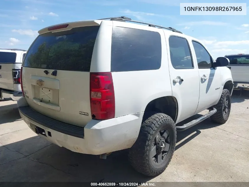 2008 Chevrolet Tahoe Commercial Fleet VIN: 1GNFK13098R267965 Lot: 40652859