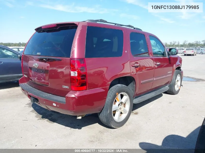 2008 Chevrolet Tahoe Lt VIN: 1GNFC13088J179985 Lot: 40654777