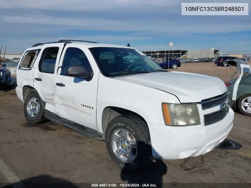 2008 Chevrolet Tahoe Ls VIN: 1GNFC13C58R248501 Lot: 40673180