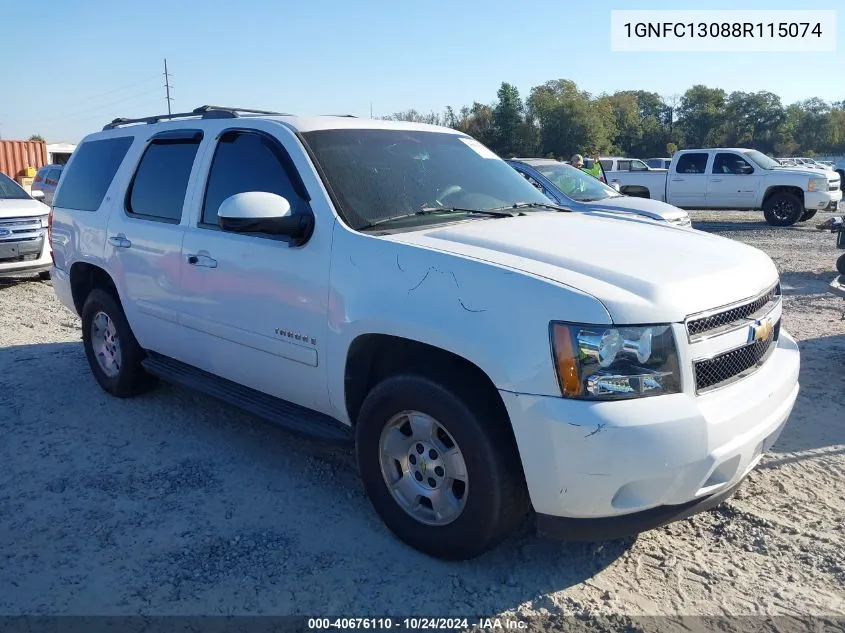 2008 Chevrolet Tahoe Lt VIN: 1GNFC13088R115074 Lot: 40676110