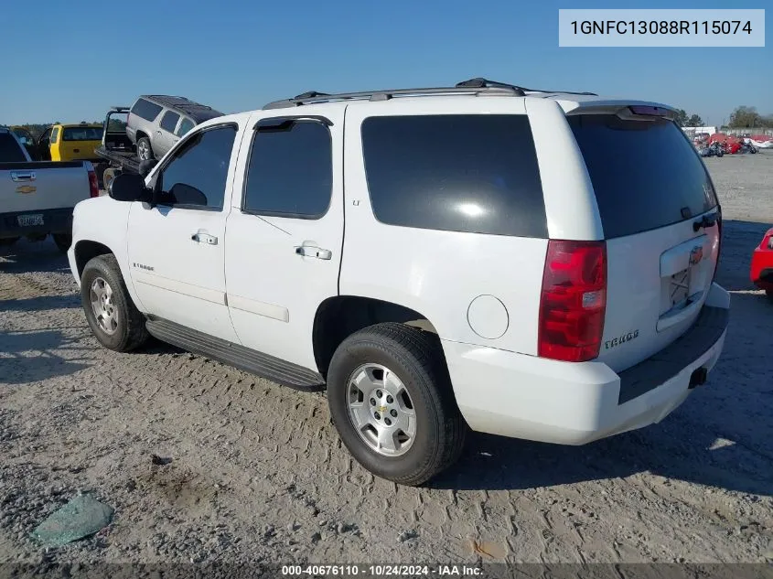 2008 Chevrolet Tahoe Lt VIN: 1GNFC13088R115074 Lot: 40676110