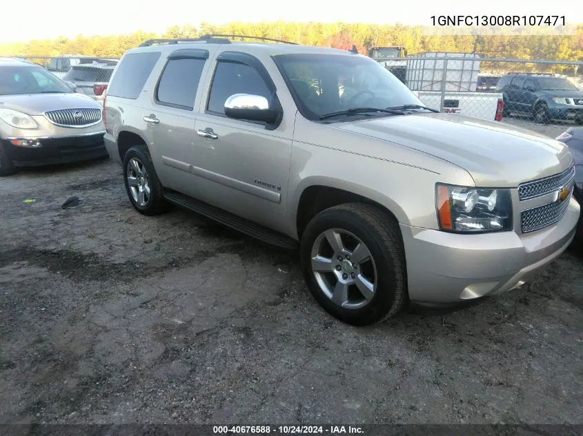 2008 Chevrolet Tahoe Ltz VIN: 1GNFC13008R107471 Lot: 40676588