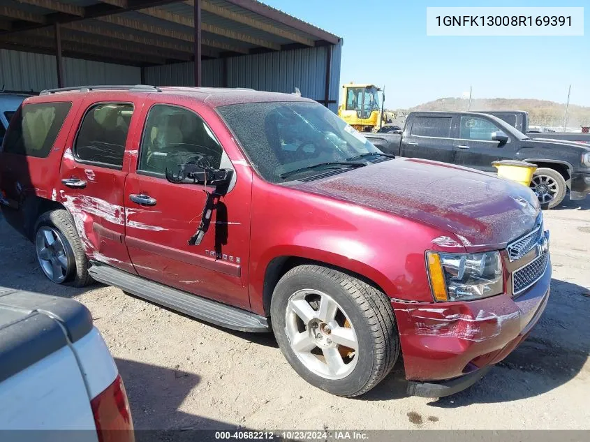 2008 Chevrolet Tahoe Ltz VIN: 1GNFK13008R169391 Lot: 40682212