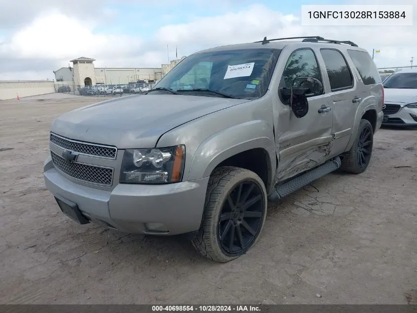 2008 Chevrolet Tahoe Lt VIN: 1GNFC13028R153884 Lot: 40698554