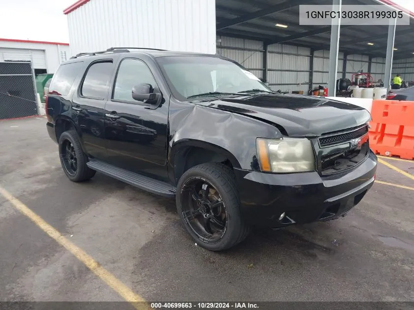 2008 Chevrolet Tahoe Lt VIN: 1GNFC13038R199305 Lot: 40699663