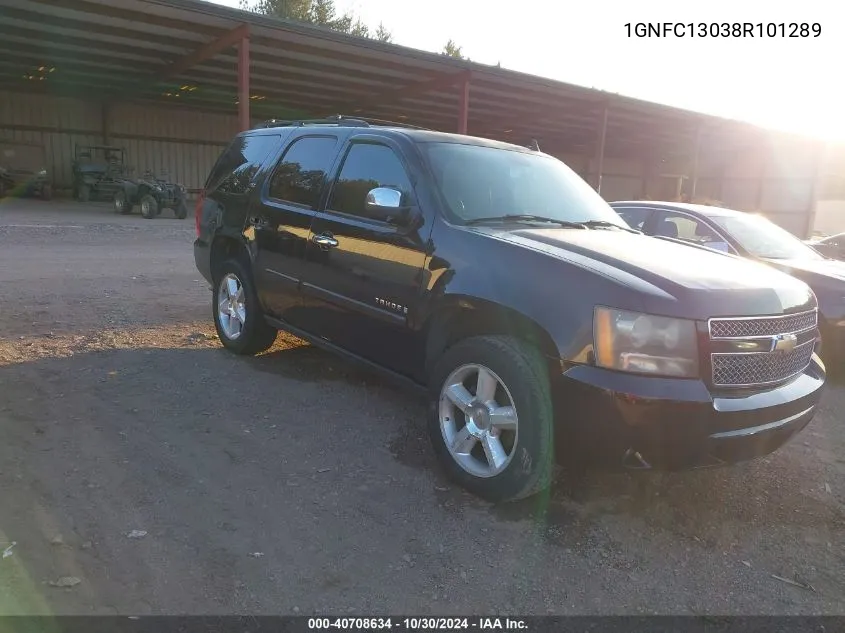 2008 Chevrolet Tahoe Ltz VIN: 1GNFC13038R101289 Lot: 40708634