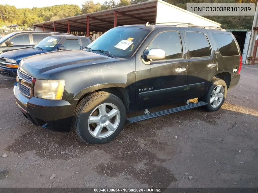 2008 Chevrolet Tahoe Ltz VIN: 1GNFC13038R101289 Lot: 40708634