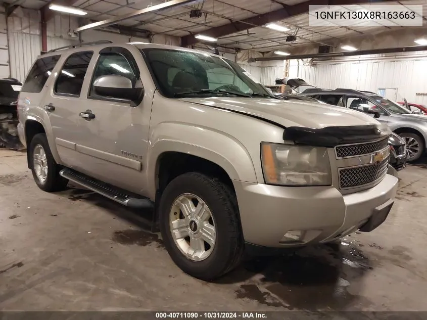 2008 Chevrolet Tahoe Lt VIN: 1GNFK130X8R163663 Lot: 40711090